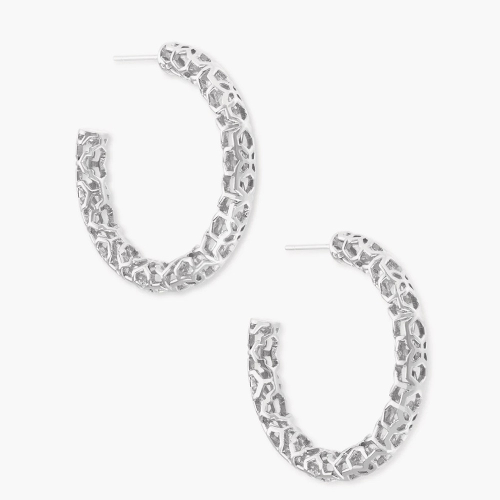 Kendra Scott Maggie Hoop Earrings NWT
